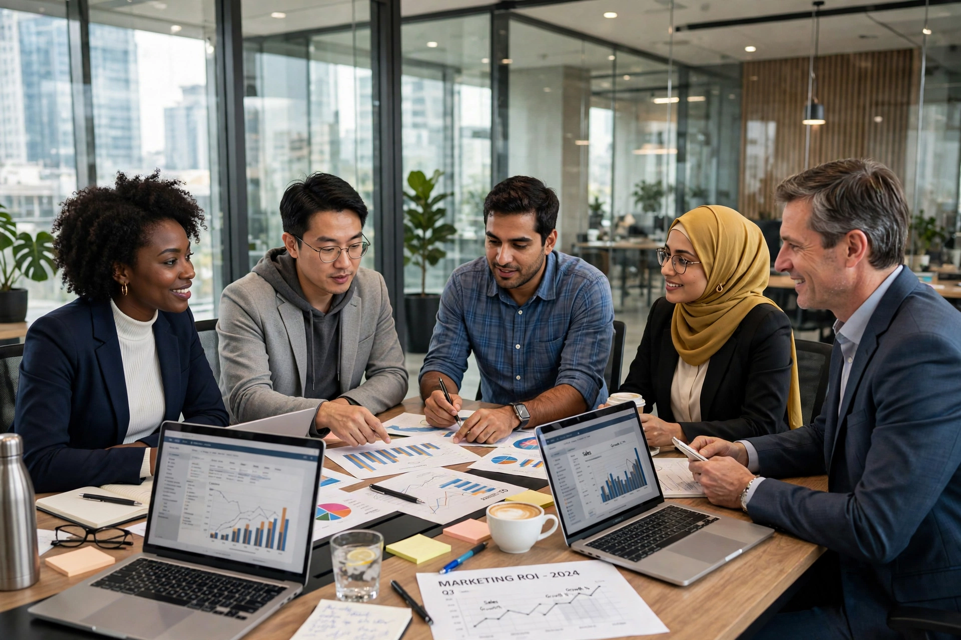Business Team in Modern Office