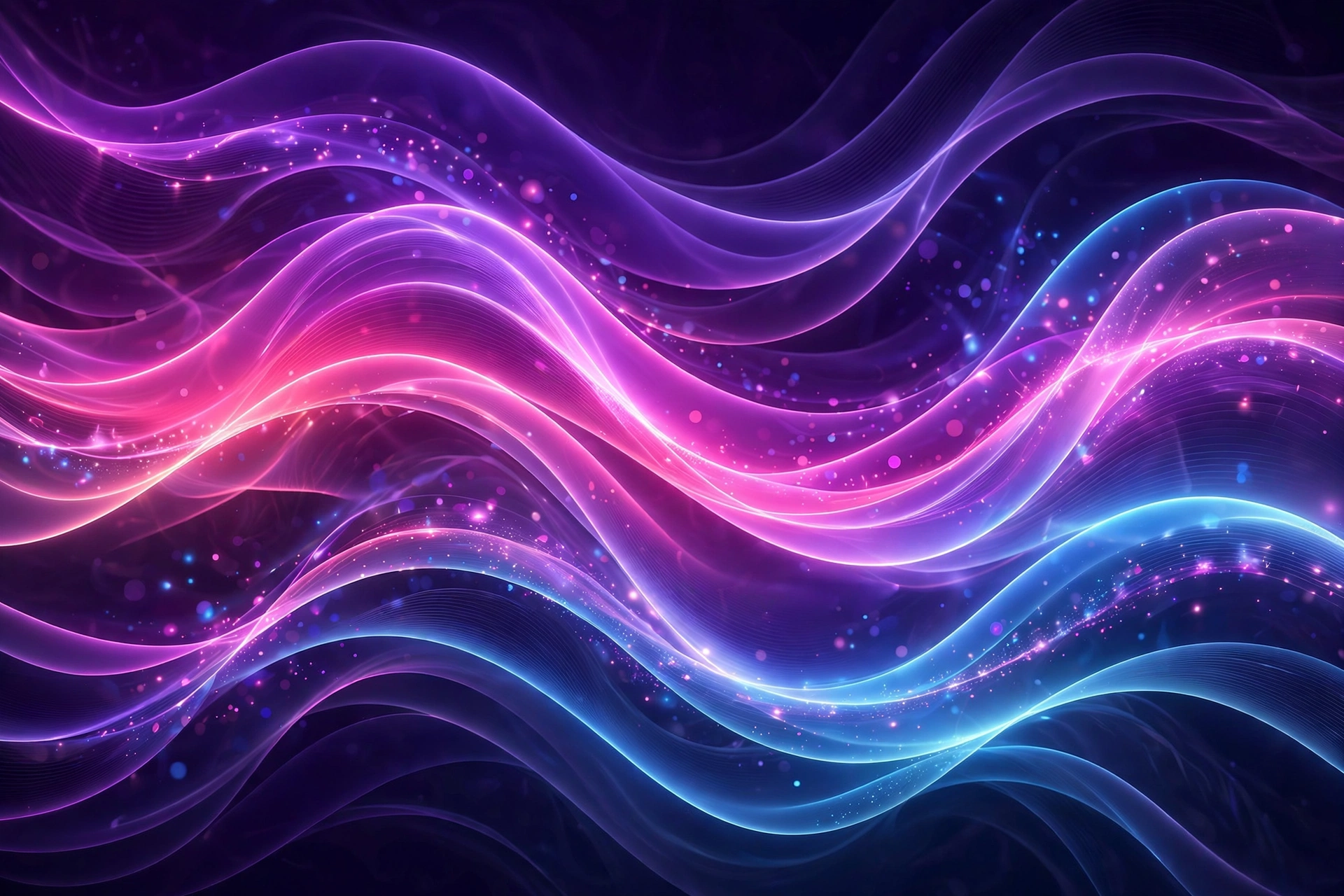 Neon Gradient Waves