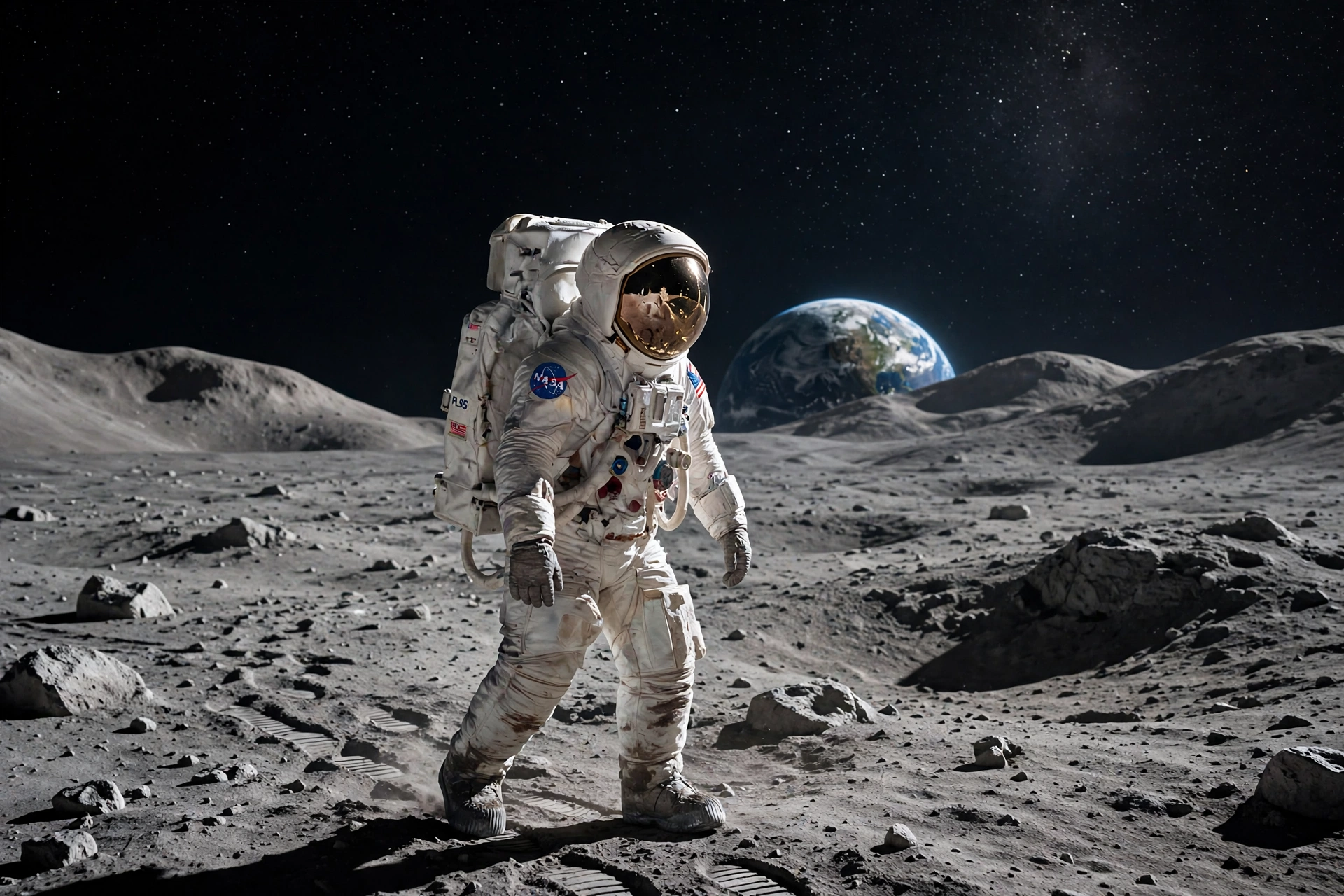 Astronaut on the Moon