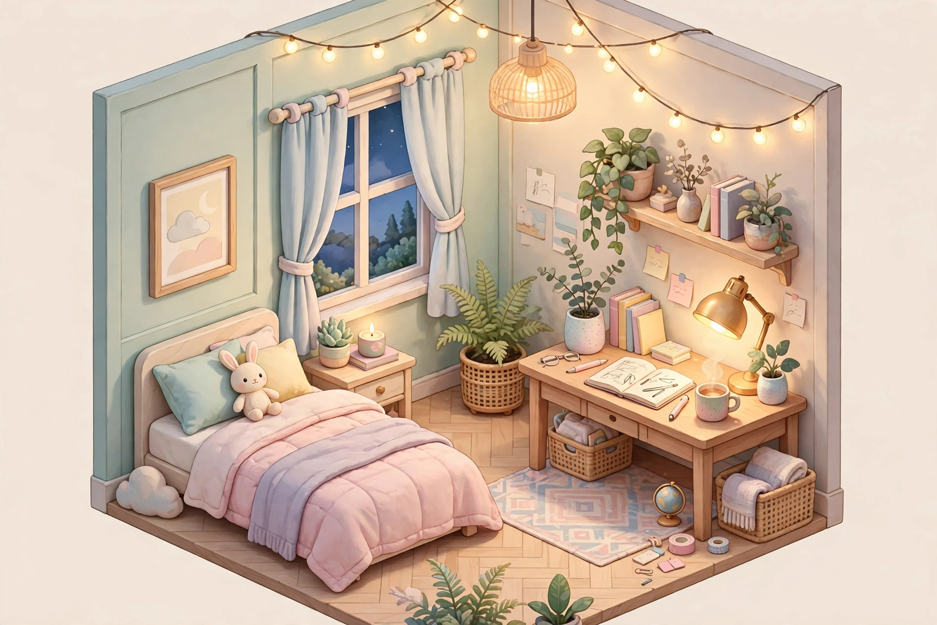 Isometric Cozy Room
