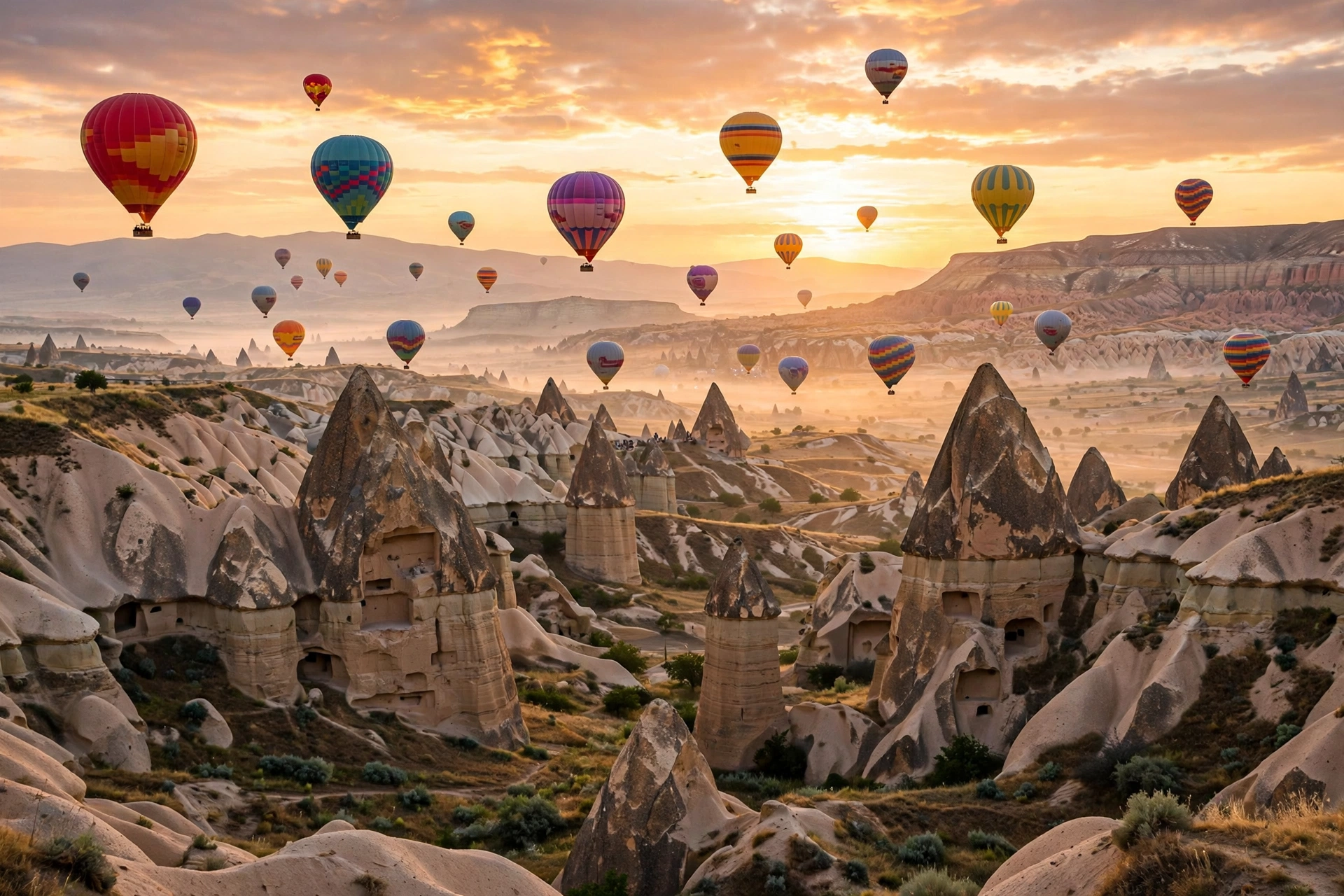 Hot Air Balloons over Cappadocia